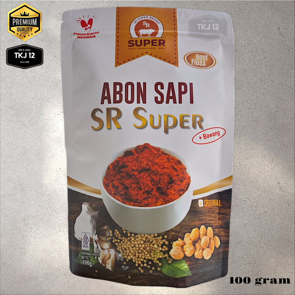 

Abon daging sapi premium SR Super 100gram