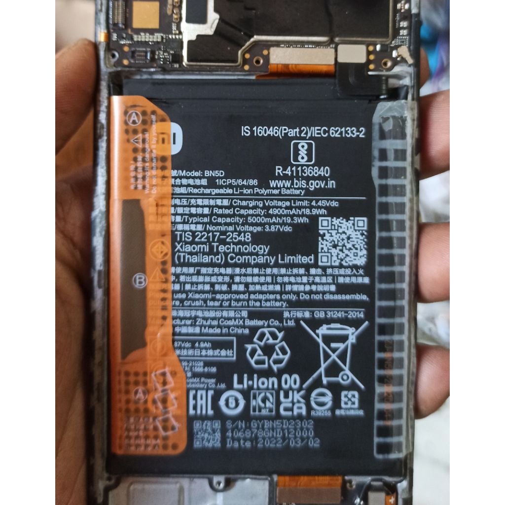 BATRE REDMI NOTE 11/POCO M4 PRO 4G BN5D ORIGINAL COPOTAN NORMAL TESTED AWET