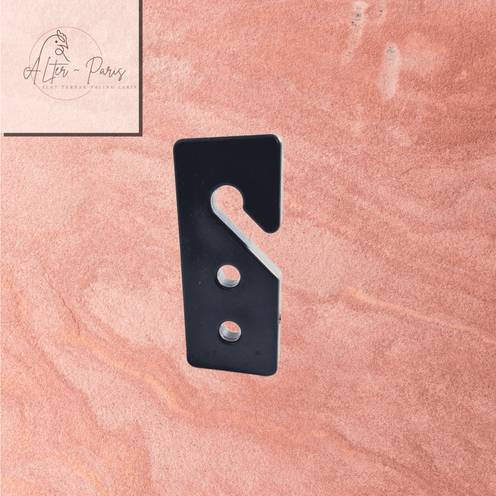 ADJUSTER PLATE HITAM / PENGIKAT TALI PAKAN / ADJUSTER HITAM / ALAT TERNAK /KANDANG AYAM