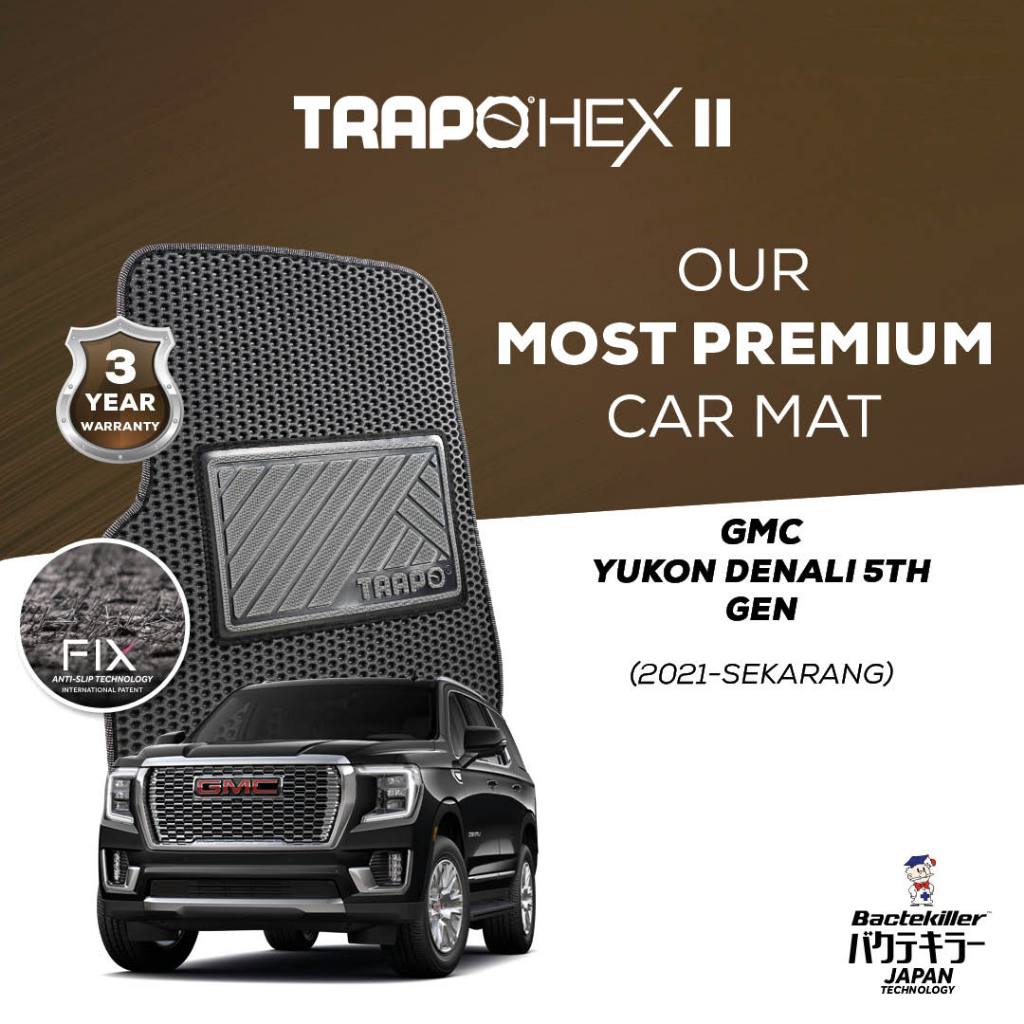 Karpet Mobil Trapo Hex II GMC Yukon Denali 5th Gen (2021-Sekarang)