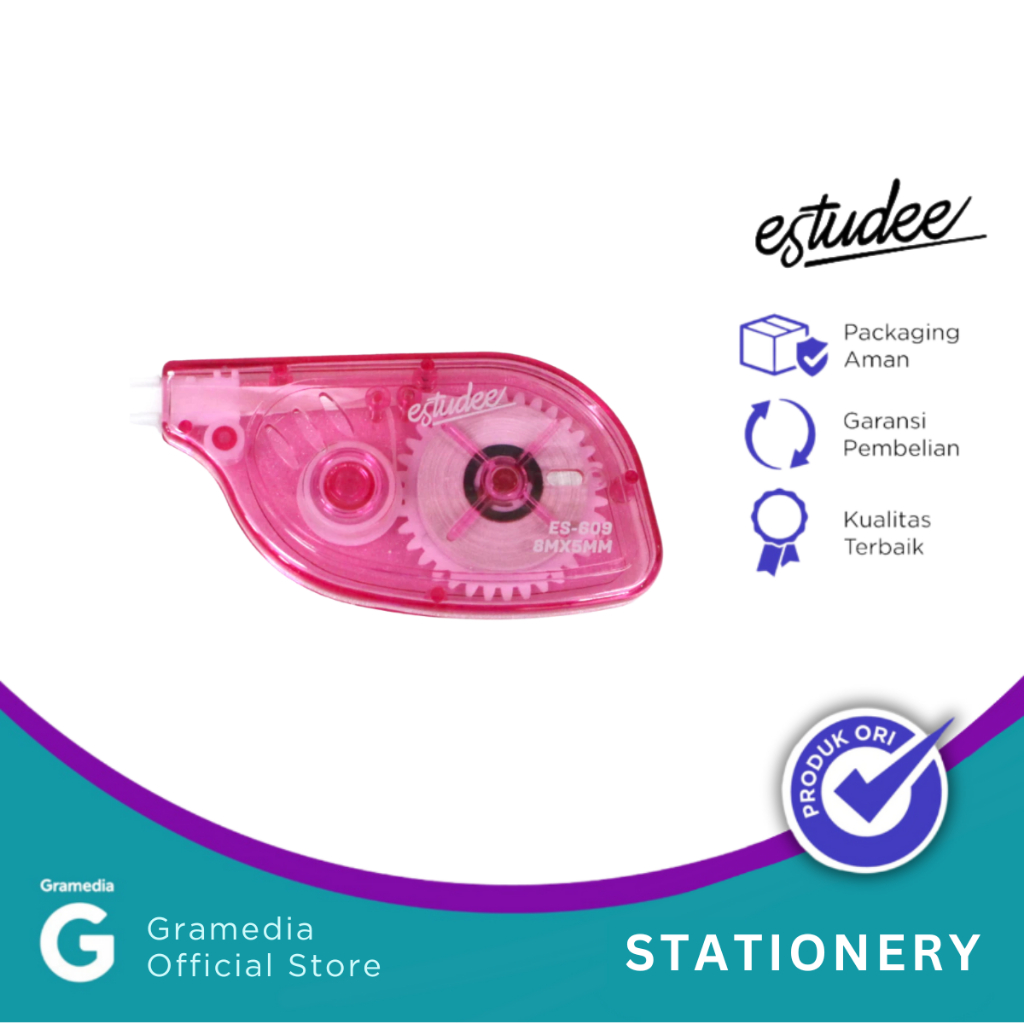 

Gramedia Pettarani - CORRECTION TAPE ESTUDEE LIGHT&CLEAR PINK