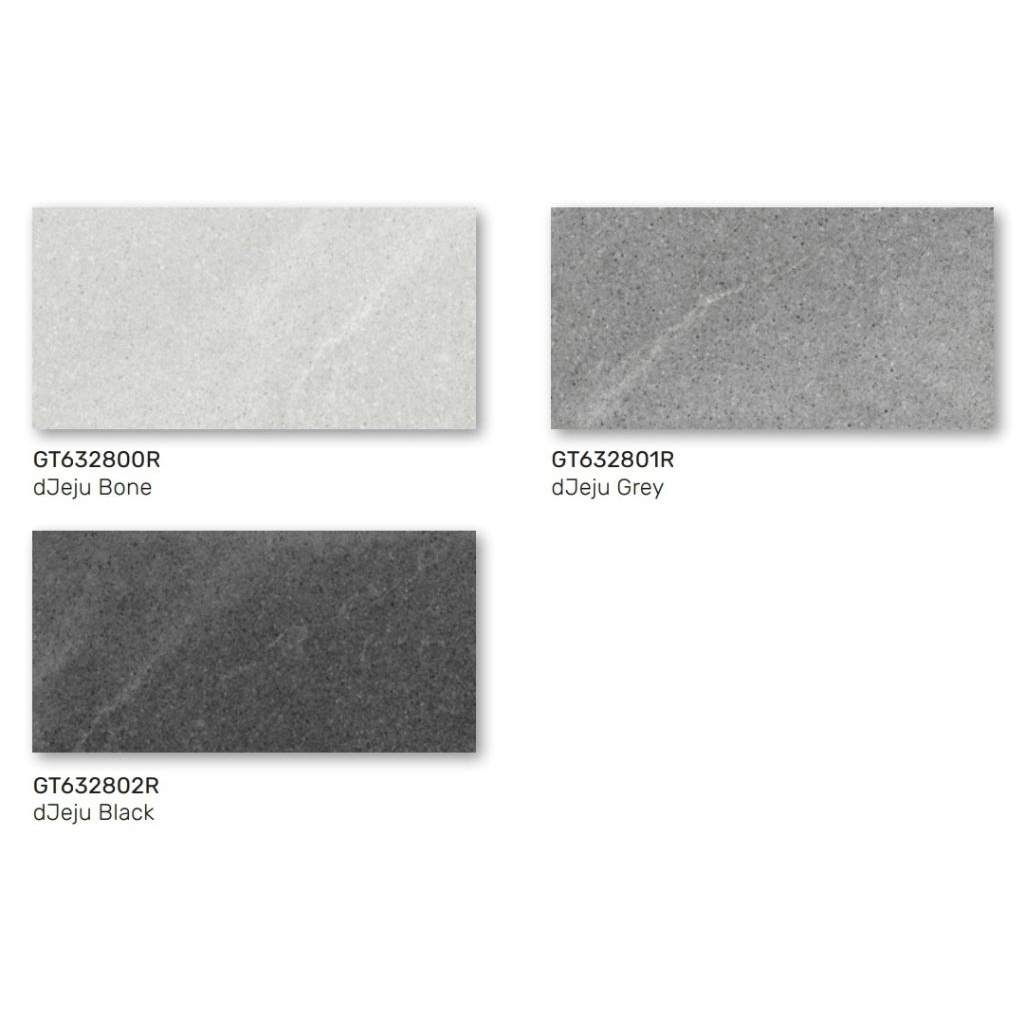 GRANIT MEREK ROMAN TYPE d'JEJU BONE d'JEJU GREY d'JEJU BLACK UKURAN 60X30 MATT R11