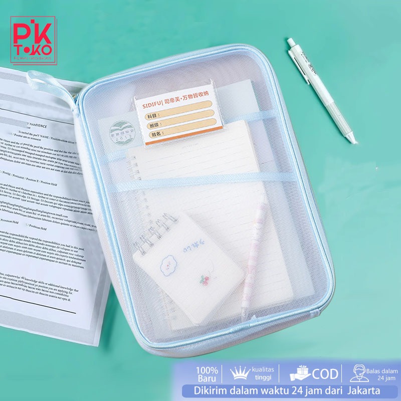 

Tas Penyimpanan Dokumen Transparan Tas Klasifikasi Buku Teks Berkapasitas Besar Subjek Studi