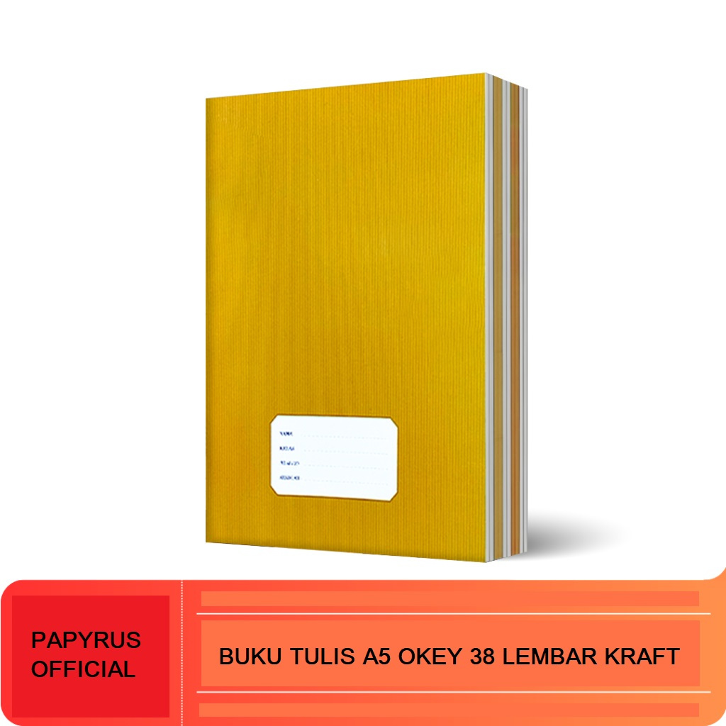

BUKU TULIS / BUKU TULIS OKEY / BUKU TULIS A5 OKEY ISI 38 LEMBAR KRAFT