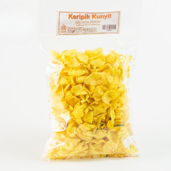 

Kripik Spesial Kunyit Christine Hakim 200 Gram Makanan Ringan Gurih Enak Keripik Singkong