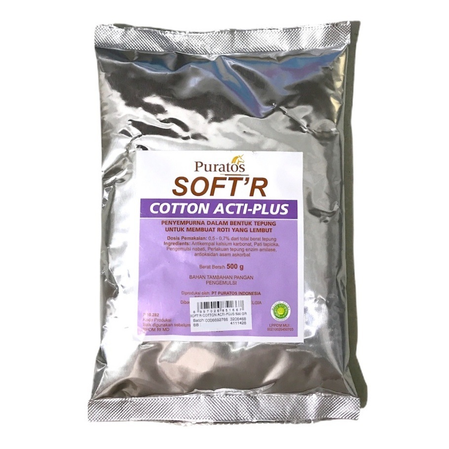 

Puratos Soft'r Cotton Acti-Plus 500gr Pelembut Roti – Softr Cotton Bread Improver