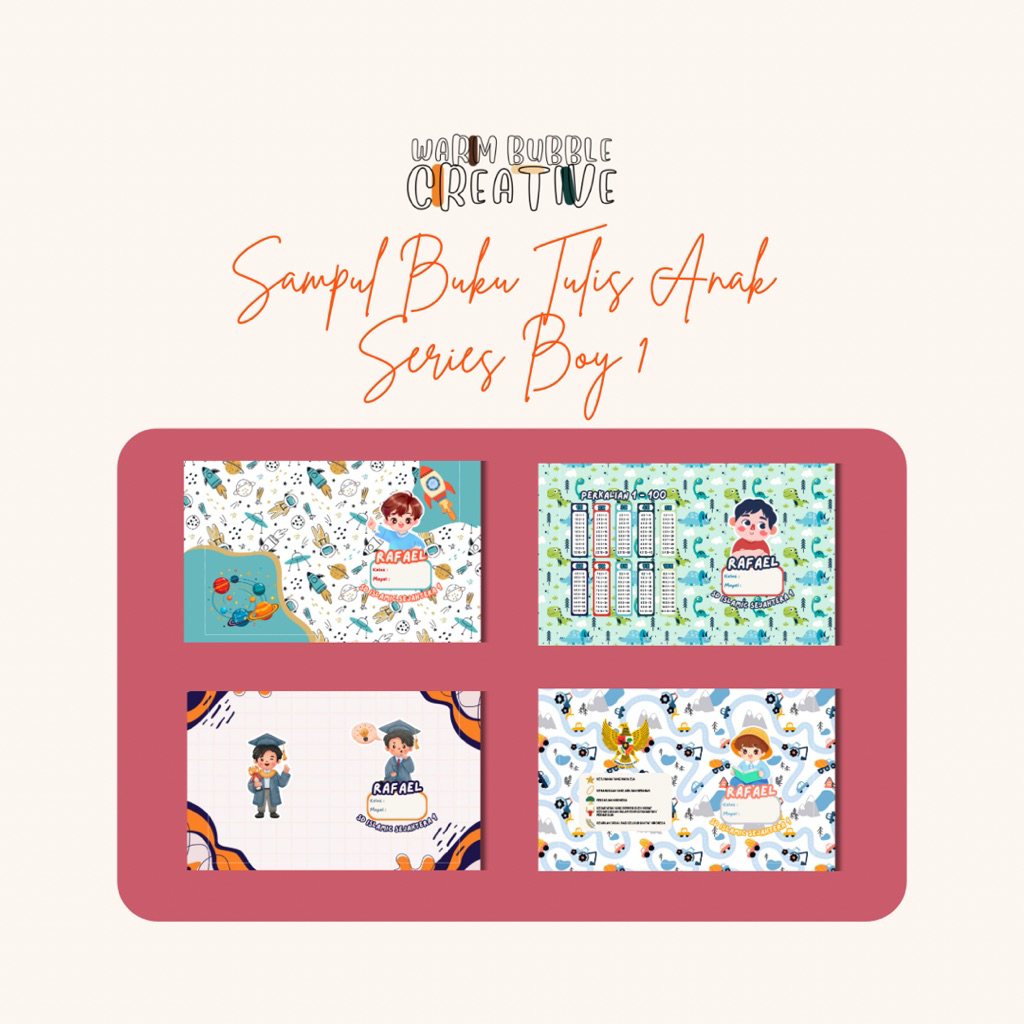 

Sampul Buku Tulis Custom Series Boy 1 Murah, Sampul Buku Tulis SIDU Murah, Sampul Buku Tulis Custom Nama dan Sekolah Murah Meriah