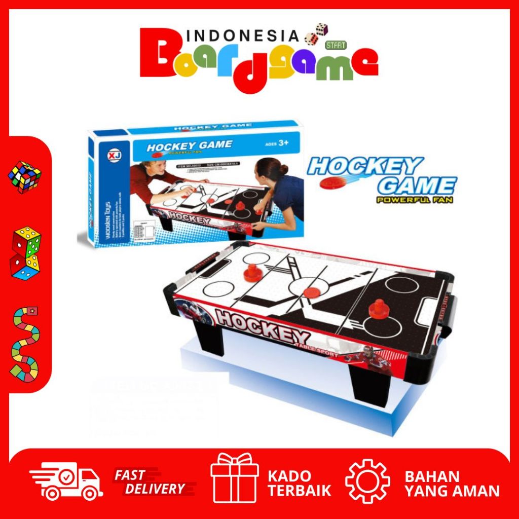 Mainan Hockey Game Stand Meja Kayu Besar Hockey Game Electric HW19079087