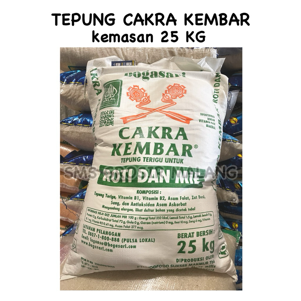 

TEPUNG CAKRA KEMBAR / TEPUNG COKRO / TEPUNG ROTI / TEPUNG MIE / TEPUNG CAKRA 25