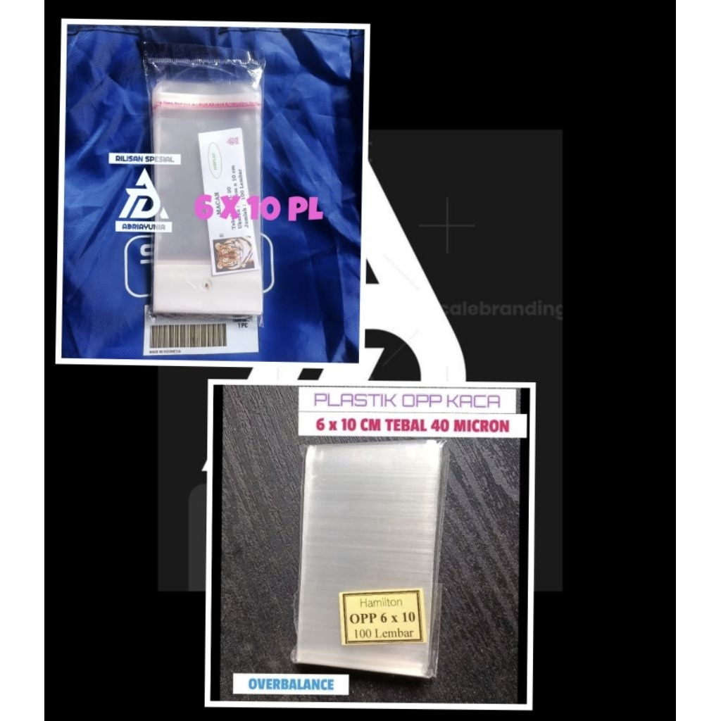 Plastik Opp 6 x 10 Kaca & Perlis - Plastik Opp 6x10 Aksesoris - Plastik Opp 6 x 10 Souvenir - Plasti