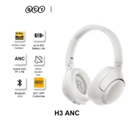 QCY WIRELESS NOISE CANCELLING HEADSET H3 HEADPHONE BLUETOOTH