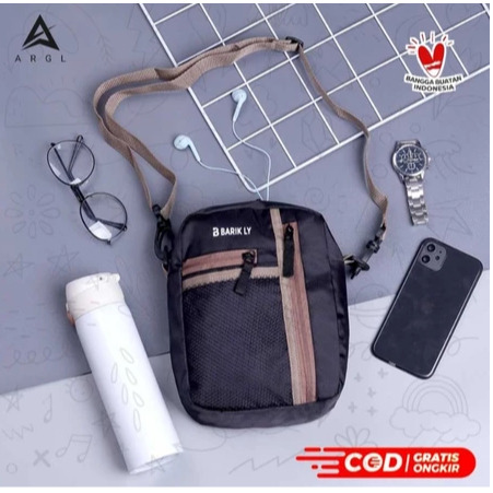 SATRIA  Tas Selempang  Keren Kecil Pria Casual Slingbag mini Cowok Distro