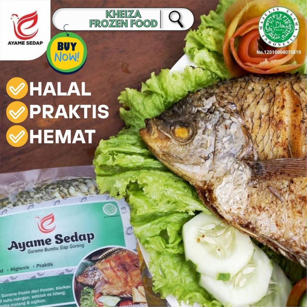 

Ayame Sedap GURAME GURAMEH Bumbu Siap Goreng Frozen Oleh - Oleh - Kheiza Frozen