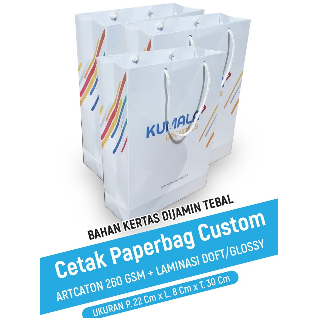 

Custom Paperbag Art Carton 250gsm – Laminasi Doff / Glossy | Min. 50pcs