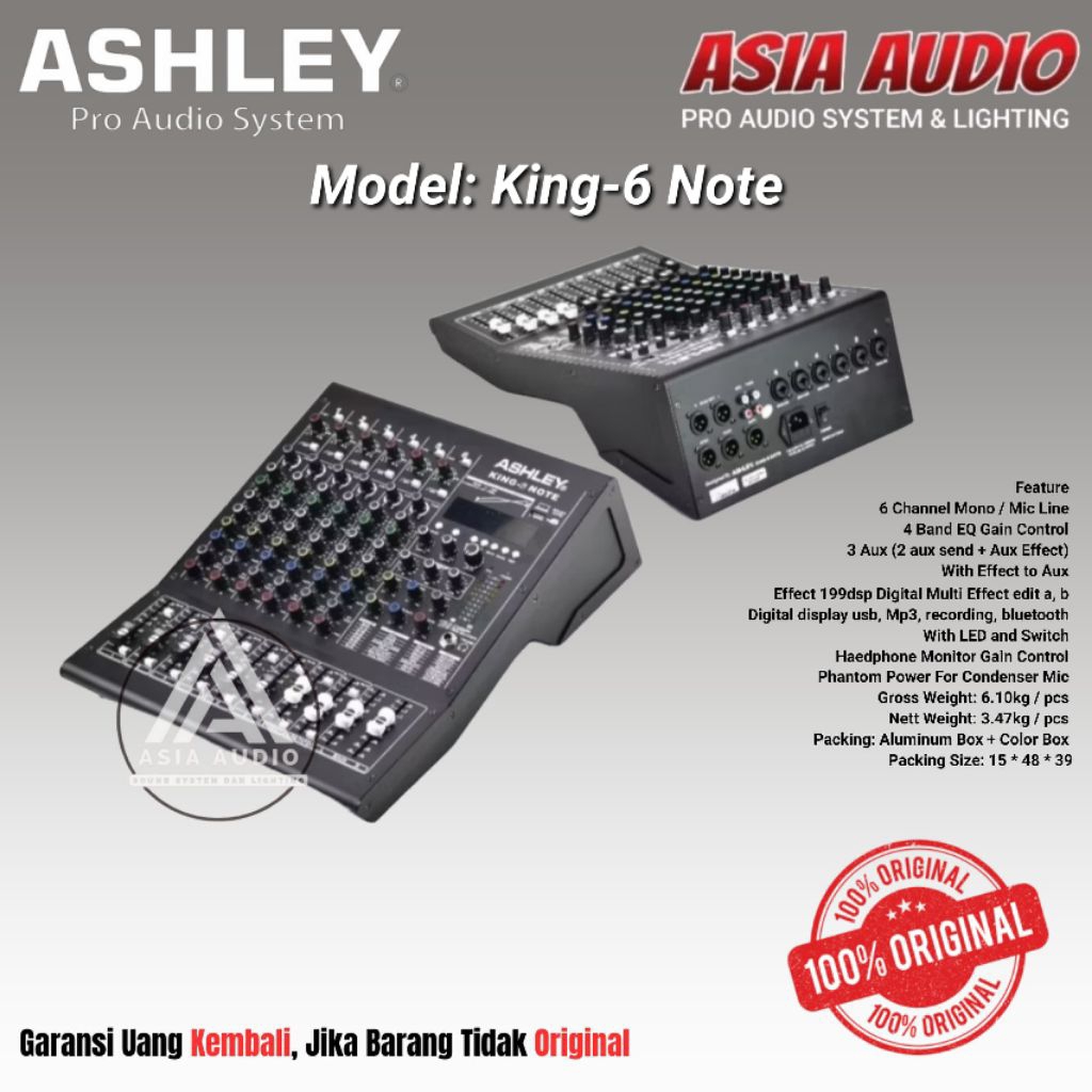 MIXER ASHLEY KING-6 NOTE