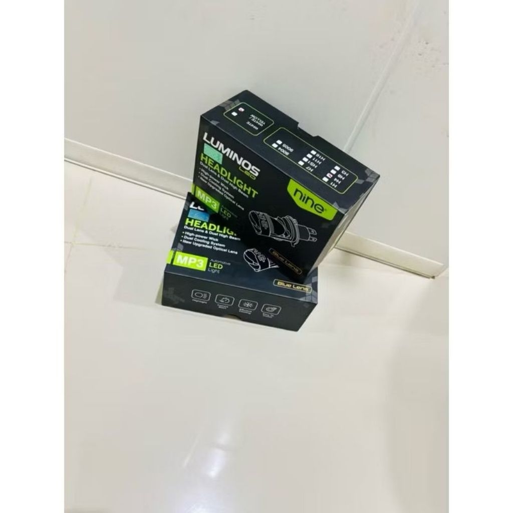 LAMPU LED H4 MINI PROJECTOR MP3 9NINE LUMINOS