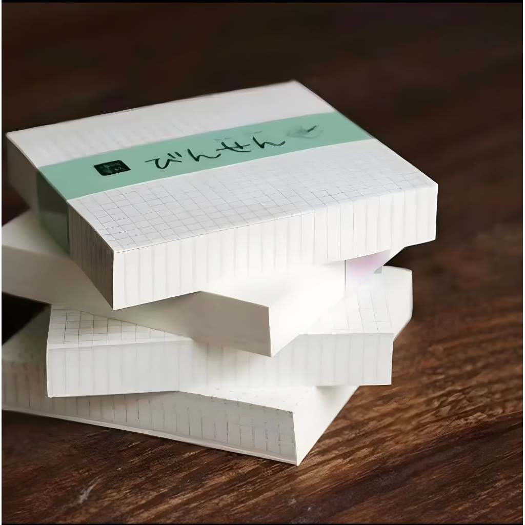 

Memoped grid line dot Memoped Craft Notepad Blank Polos Putih/Coklat dan hvs Murah Catatan Pengingat