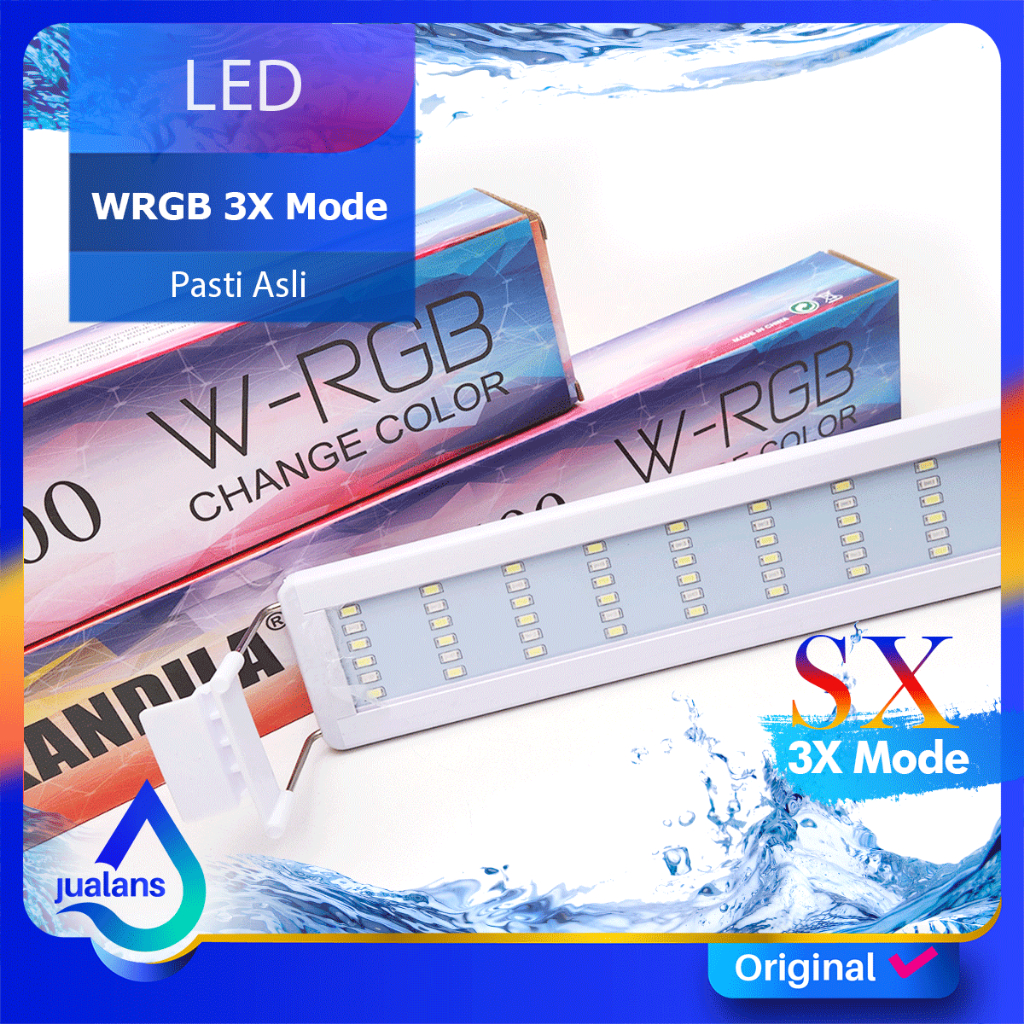 LAMPU KANDILA Series WRGB 3X Mode LED Lampu Gantung Aquarium SX 200 300 400 500 600 800 1000