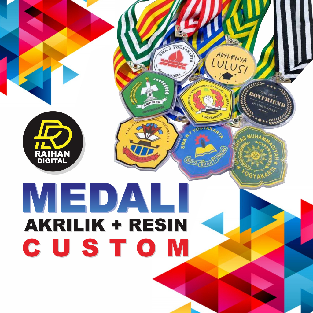 

Medali Akrilik Resin Custom