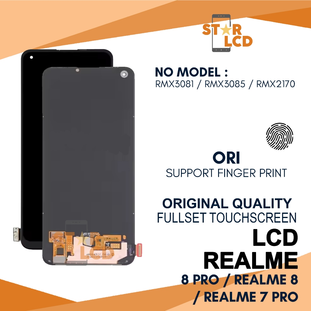 Grosir LCD Realme 8 Pro / LCD Realme 8 / LCD Realme 7 Pro - Fullset Touch Screen