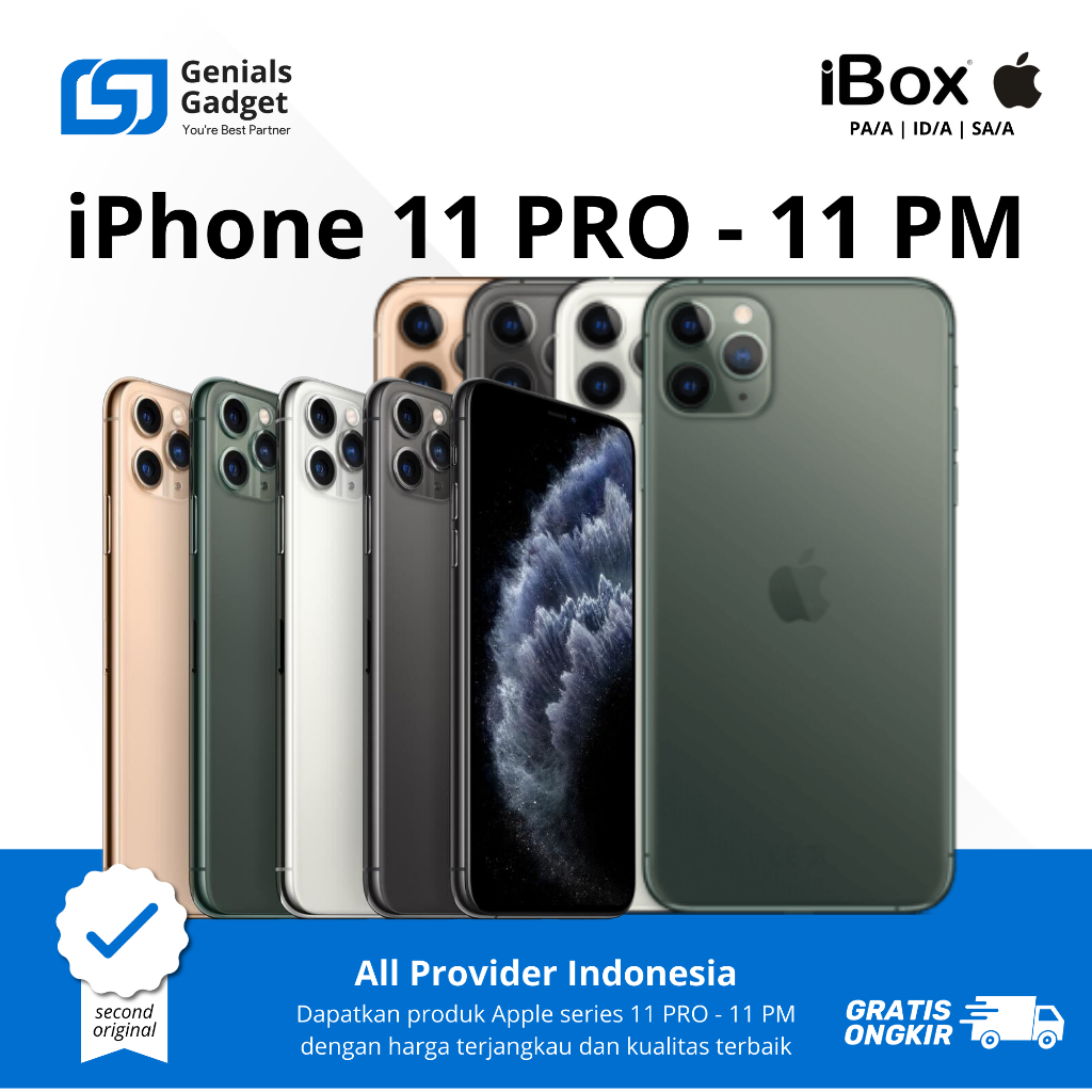 GG - IP 11 PRO | IP 11 PRO MAX 64 GB dan 256 GB Second BEKAS | MULUS NORMAL FULLSET