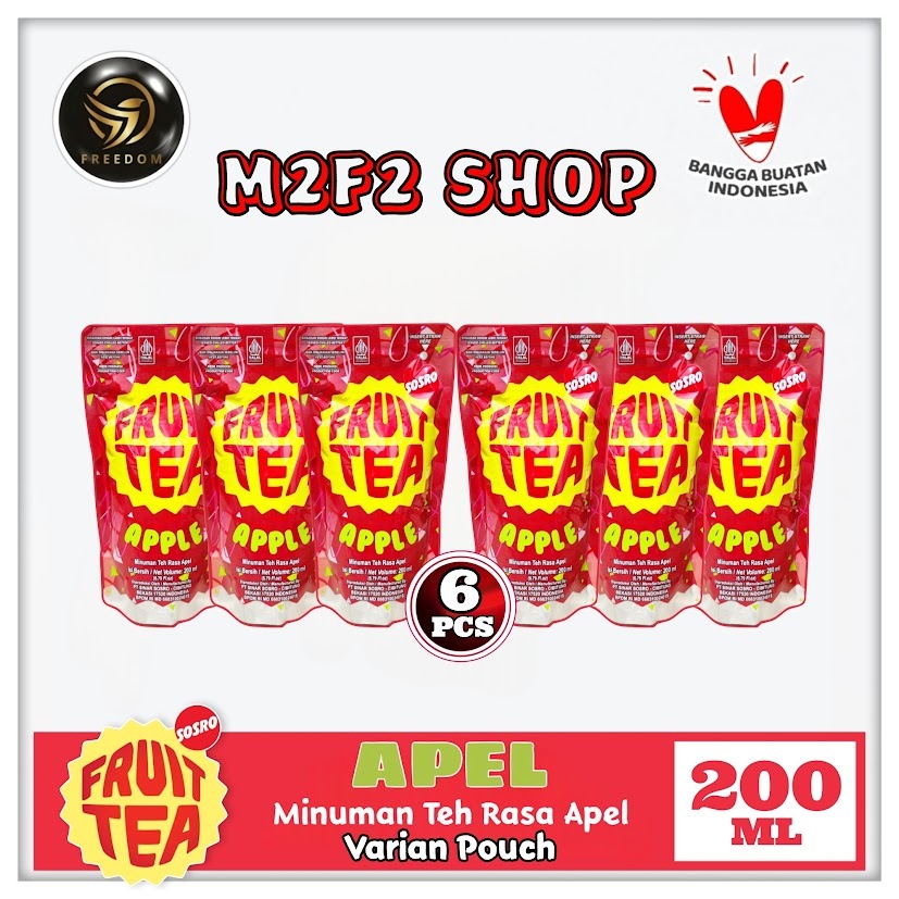 

Fruit Tea Pouch Apel | Apple - 200 ml (Kemasan 6 Pcs)
