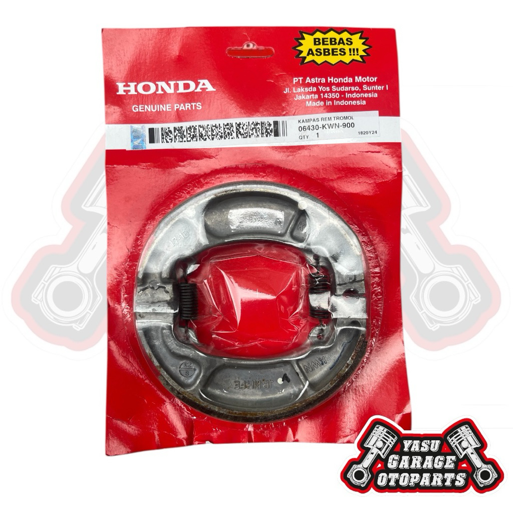 06430-KWN-900 Shoe Set Brake Kampas Rem Belakang Honda Vario 125 Fi PCX 125 150 CBU Ori 06430KWN900