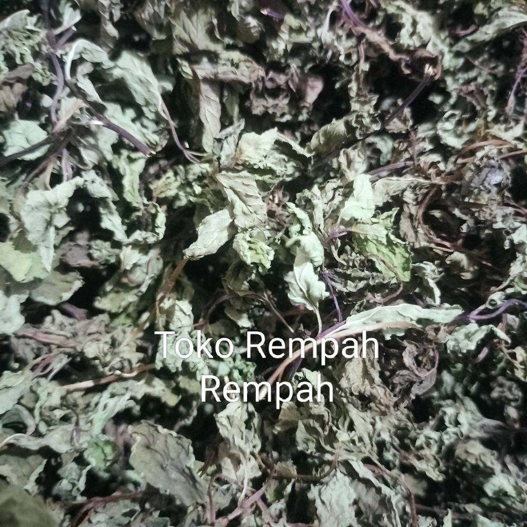 

Daun mint kering peppermin mentol rempah daun mint kering kemasan 100grm