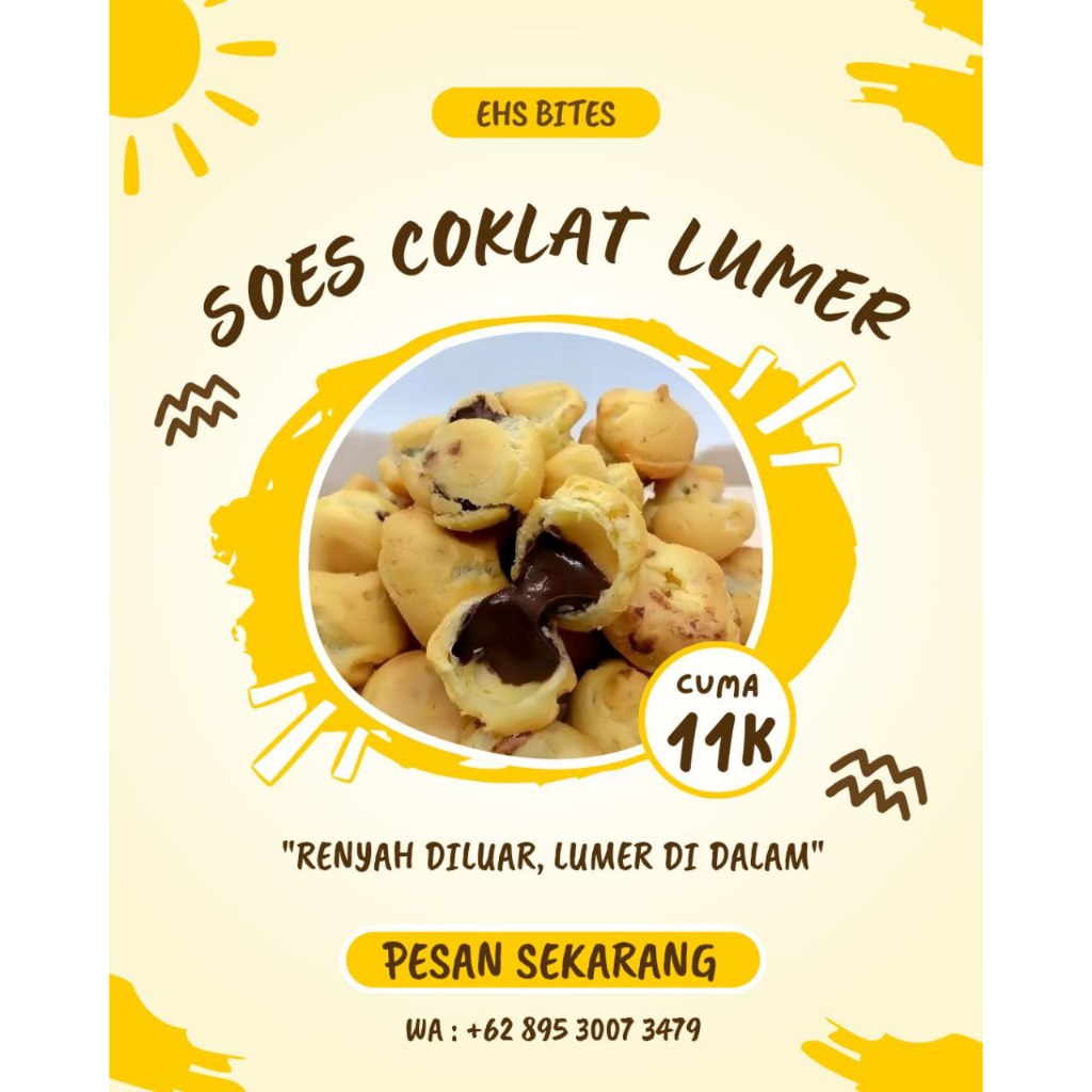 

KUE SOES COKLAT LUMER 100 GRAM / KUE SOES KERING COKLAT / EHS BITES