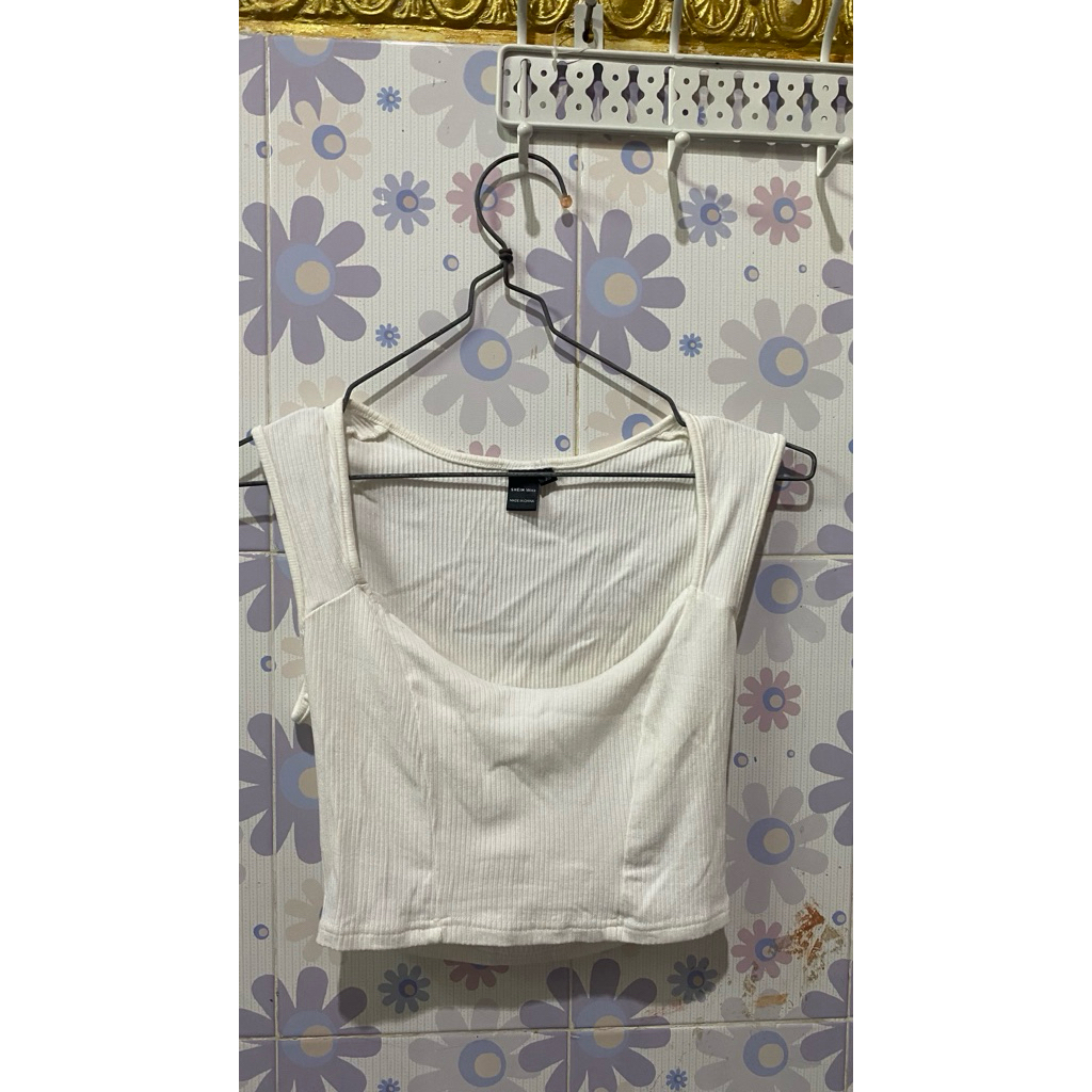 tanktop shein putih