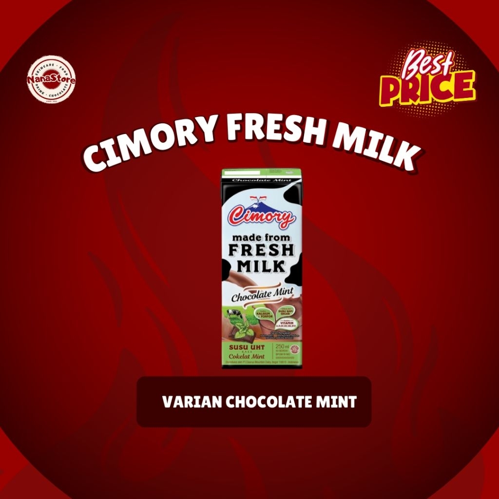 

Cimory fresh milk varian choco mint 250ml