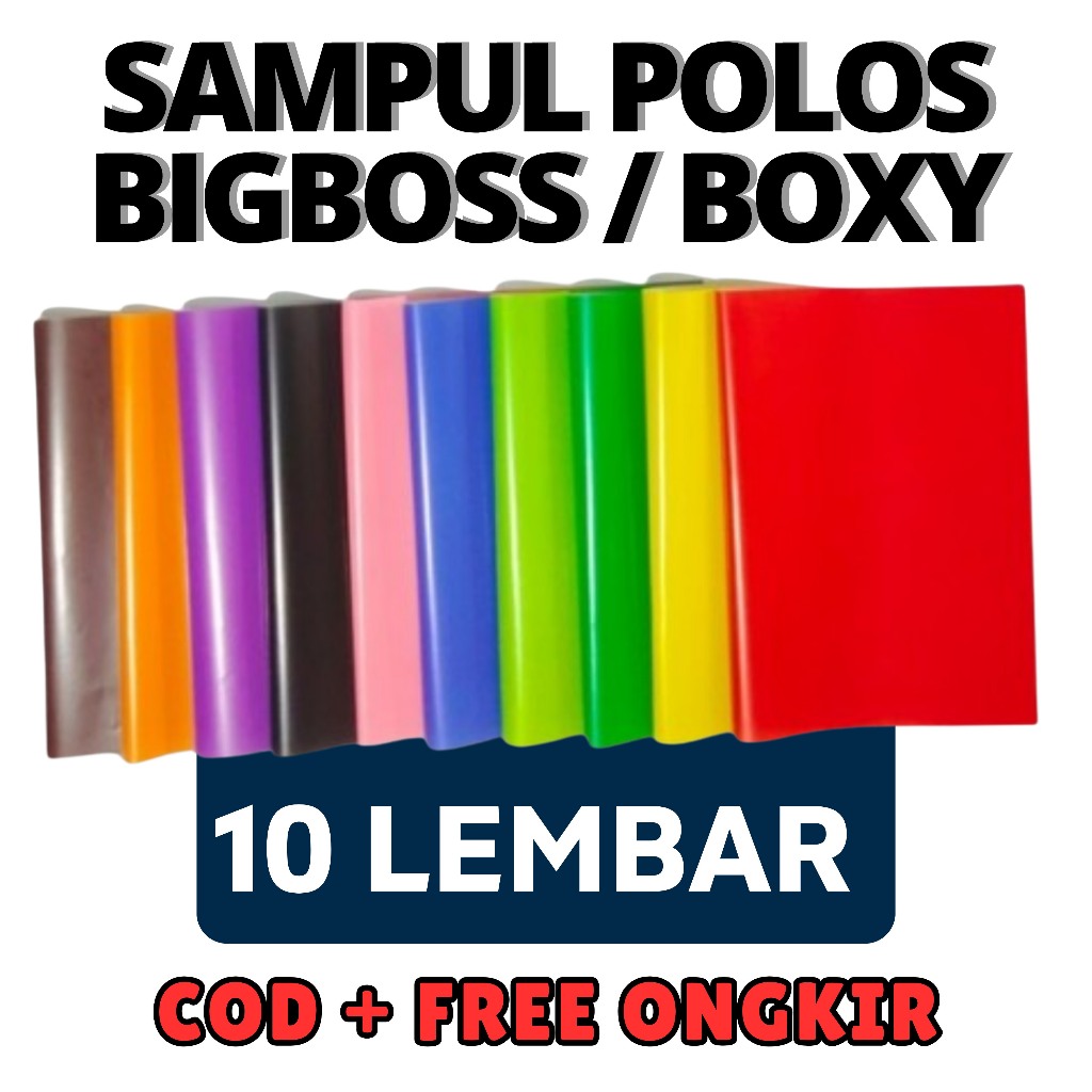 

10 Lembar!!! Sampul Warna Big Boss Boxy Polos I Sampul Polos Buku Warna Bigboss Boxy I Sampul Buku Berwarna Ukuran BigBoss I Sampul Buku Boxy I Sampul Buku Warna Warni Ukuran Bigboss dan Boxy
