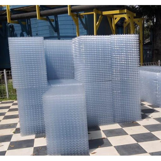 Media Biofilter Sarang Tawon PVC (Honeycomb) + Biaya Pengiriman – Efisien untuk IPAL & STP