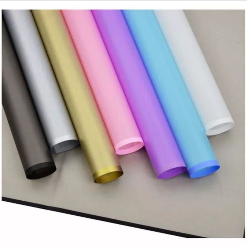

[5 lembar] cellophane kertas buket list matte