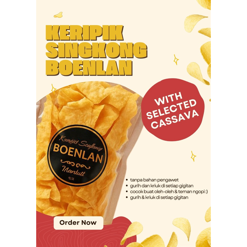 

Keripik Singkong BOENLAN – Gurihnya Gak Ada Lawan