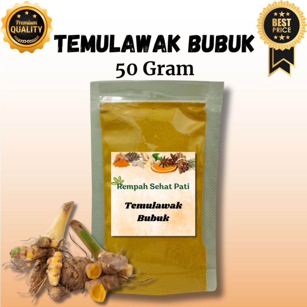 

TEMULAWAK BUBUK 50 GRAM // ASLI TEMULAWAK 100%