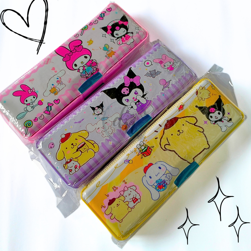 

Tempat Pensil Karakter Anak Sanrio Bahan Plastik Tebal Magnet