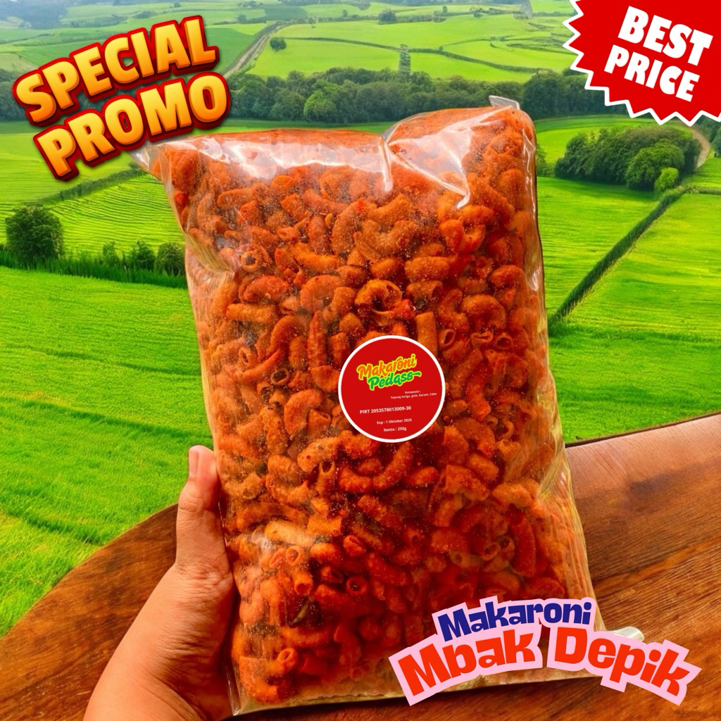 

Makaroni Extrapedas | 1/4kg Makaroni | Makaroni Pedas Extra