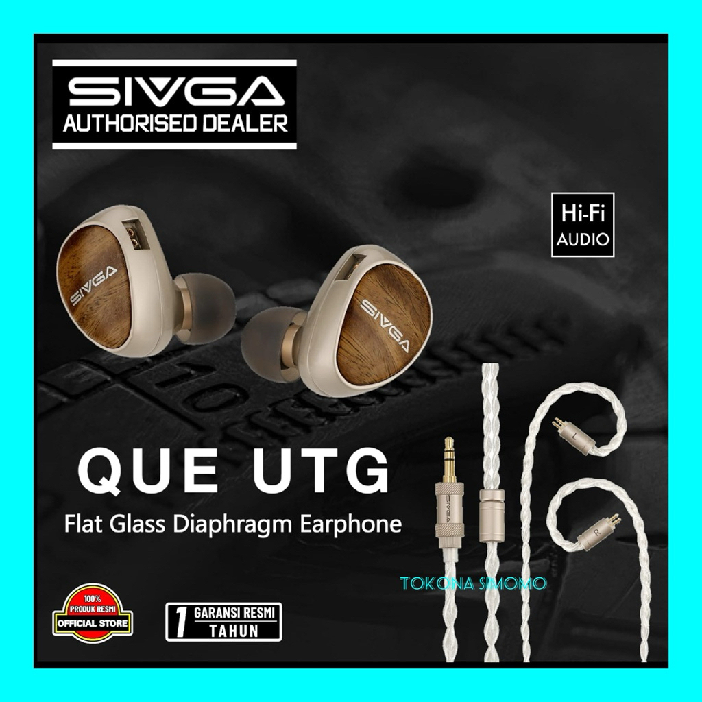 Sivga Que UTG Flat Glass Diaphragm Dynamic Driver In Ear Monitor Earphone IEM