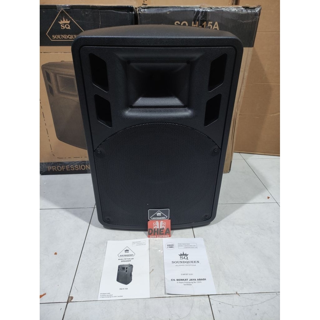 SPEAKER AKTIF SOUNDQUEEN SQ-H-15A ORIGINAL 15inchi 2way 350watt speaker aktif monitor floor garansi 