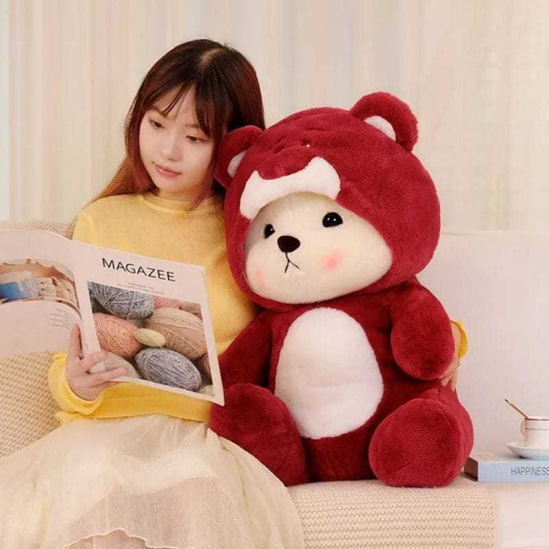 BONEKA TEDDY BEAR COSPLAY/BERUANG LOTSO/BERUANG MINISO/BONEKA LUCU/BONEKA HOODIE