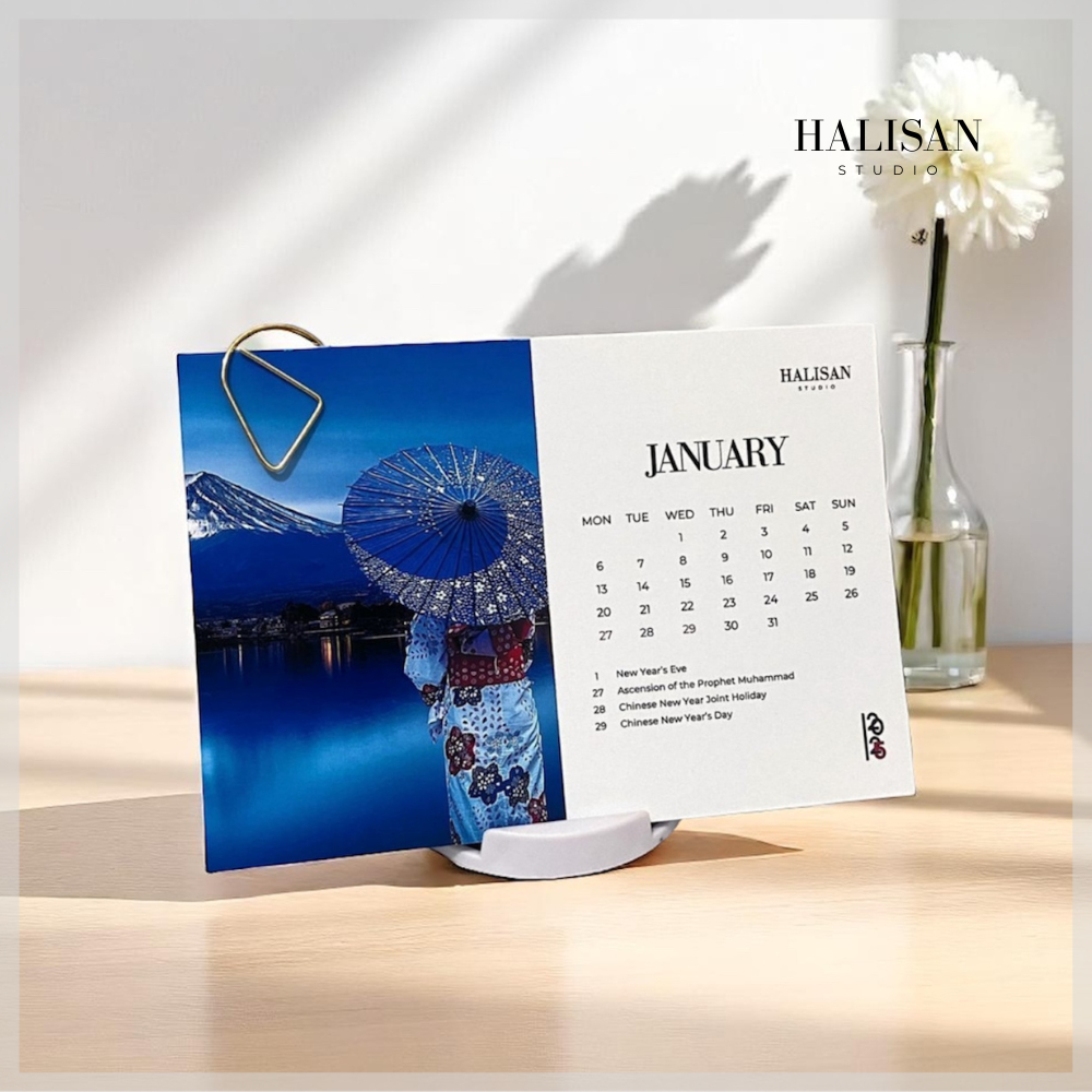 

Calender Aesthetic 2025 - Kalender Mini Meja Belajar Tema Travelling 2025