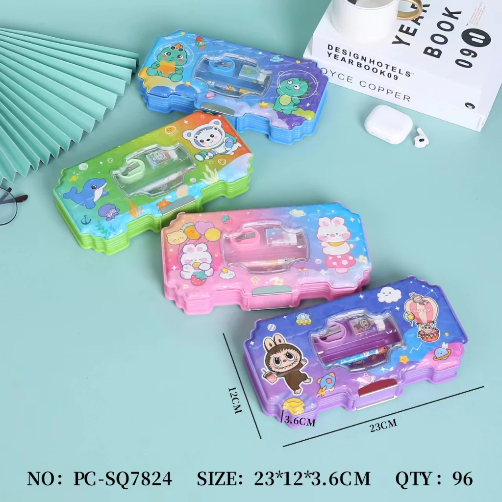 

Tempat Pensil Magnet Karakter 2 Sisi + ISI / Kotak Pensil magnet