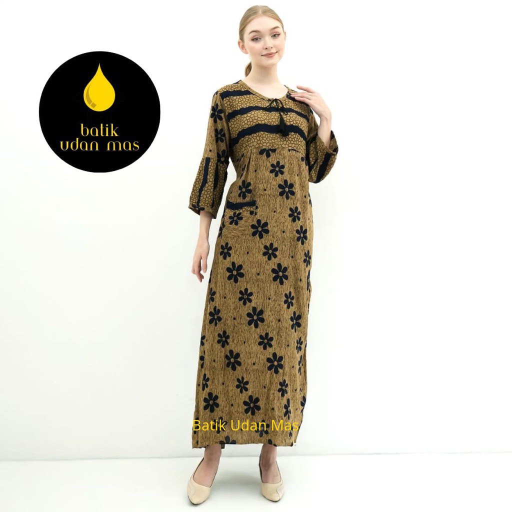 Batik udan mas-drees Thalita Bahan Rayon premium/Gamis Thalita kekinian/Dress Jumbo Oversize