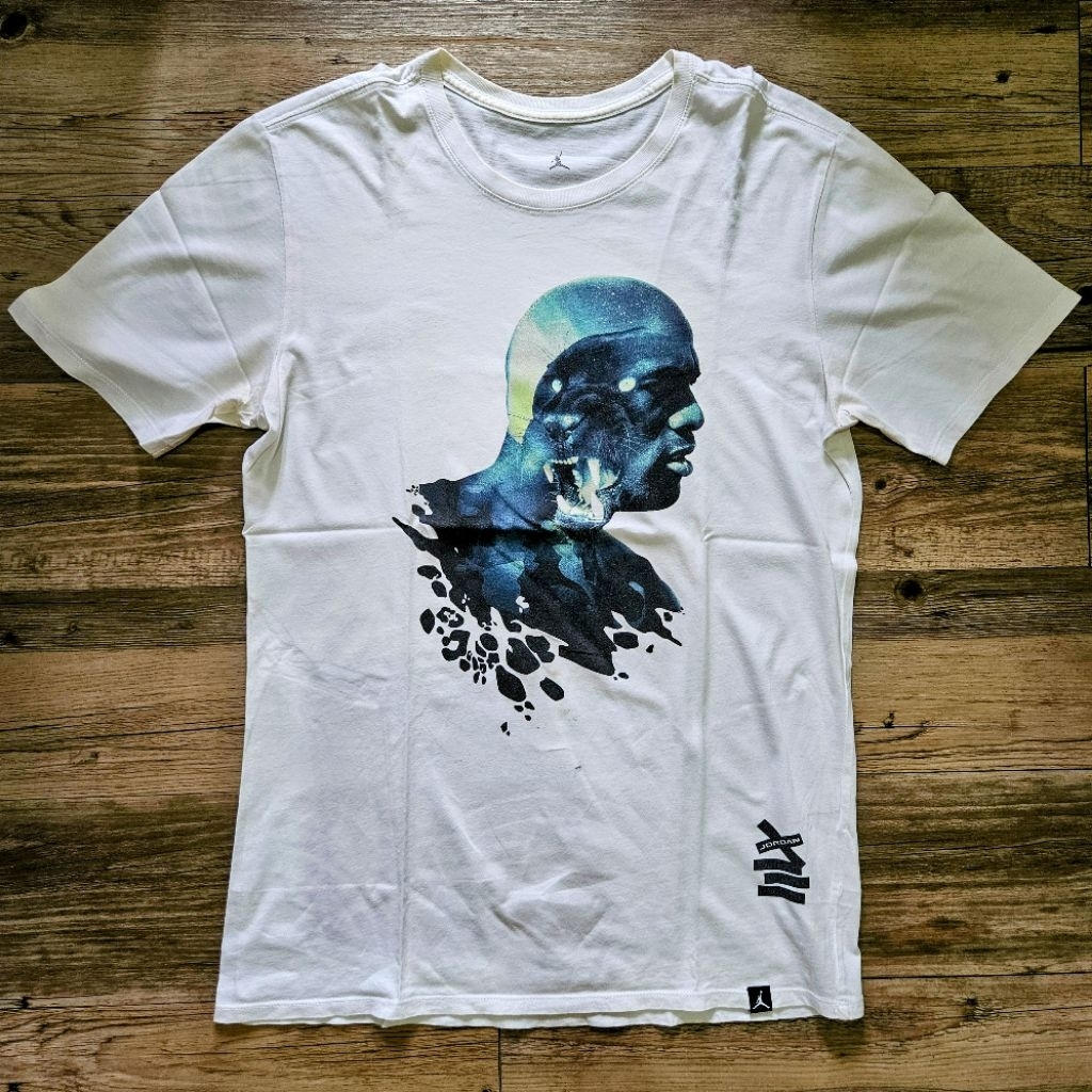 PRELOVED Kaos tshirt Air Jordan AJ 13 Black Cat 100% original size M