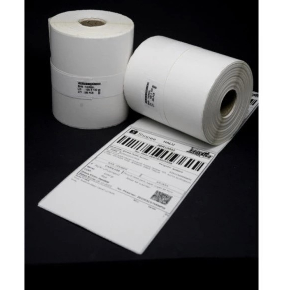 

Label Stiker Kertas Thermal 100 x 150 (A6) Barcode Isi 500 Pcs Fly Home