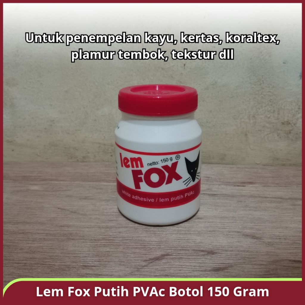 

Lem Fox Putih PVAc Botol 150 Gram