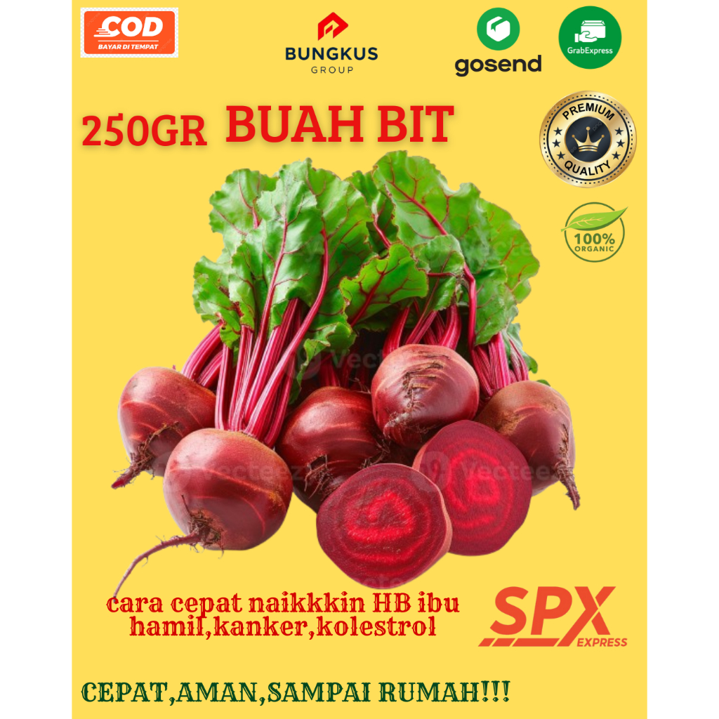 

KIRIM INSTANT BUAH BIT-BEET ROOT 250 GR FRESH