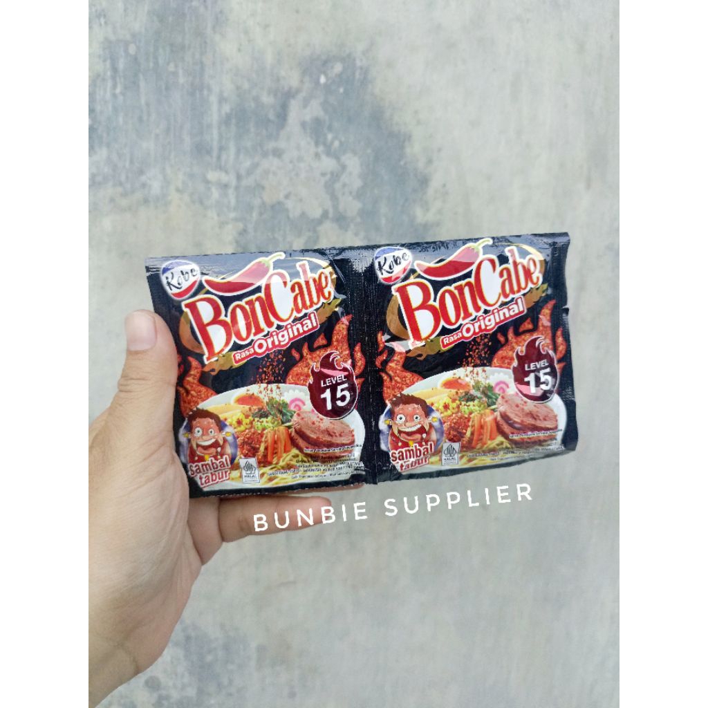 

Kobe Sambal Tabur BON CABE Original Level 15 Sachet (SATUAN)