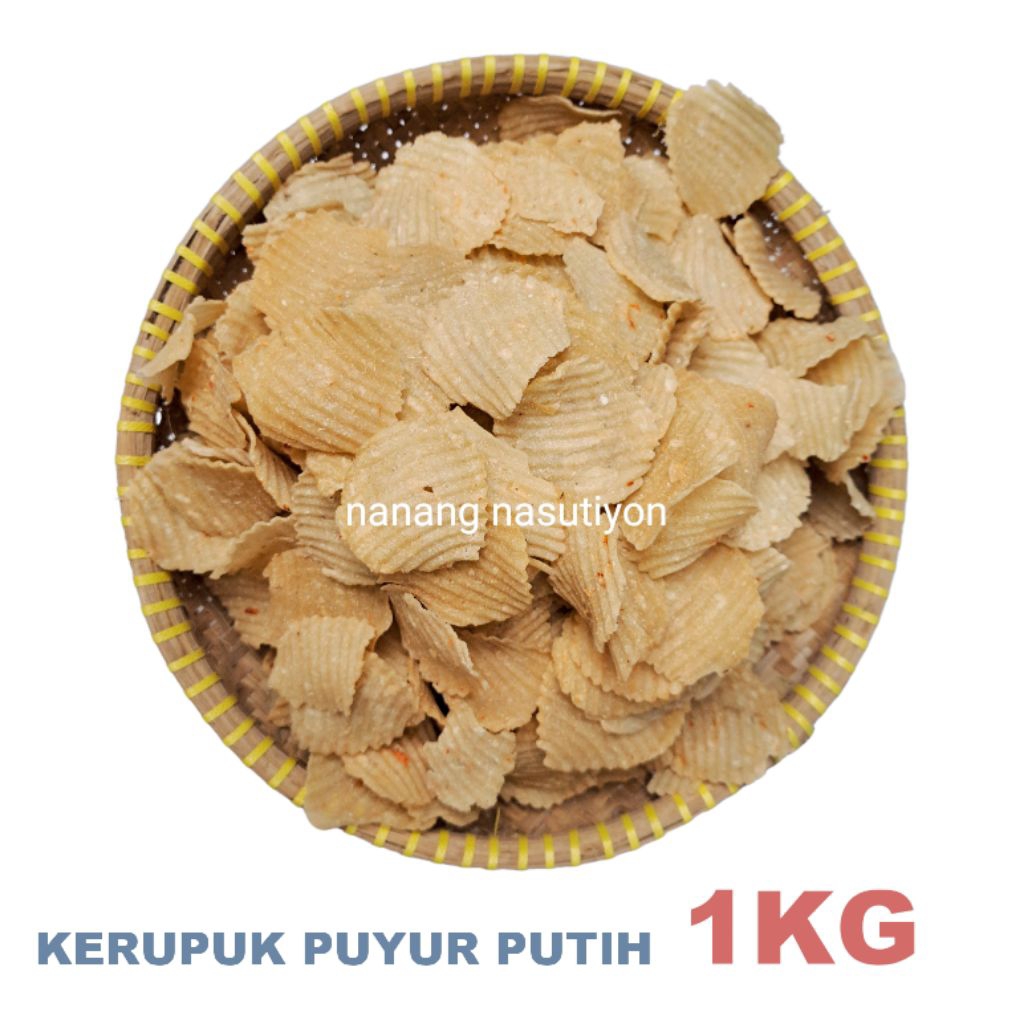 

COD KERUPUK SINGKONG PUYUR PUTIH MENTAH SIAP GORENG 1KG